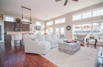 Large room with high ceilings